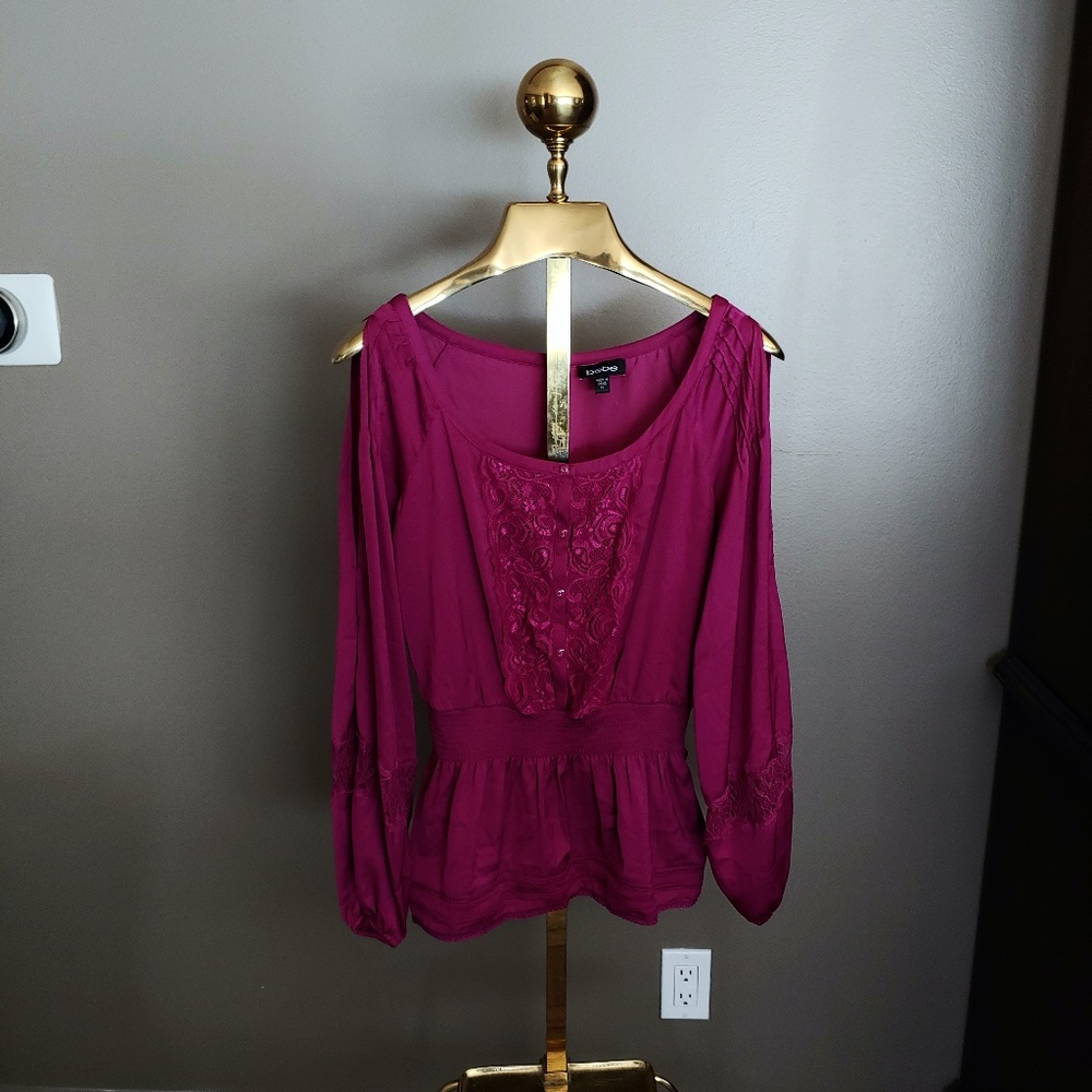 bebe Purple Blouse
